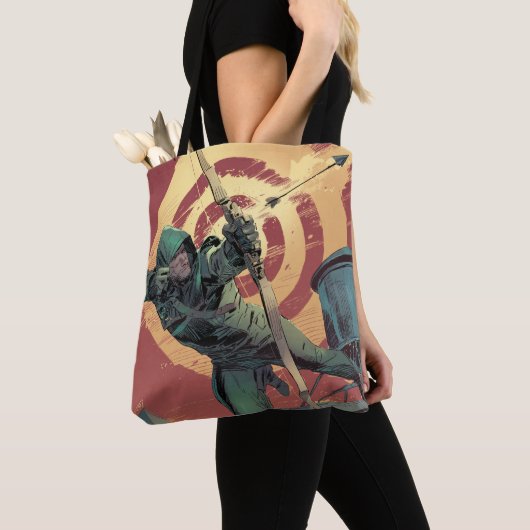 Pijl | Groene pijlschijven van daktop Draagtas (Dichtbij)