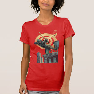 Pijl Groene pijlschijven van daktop T-shirt
