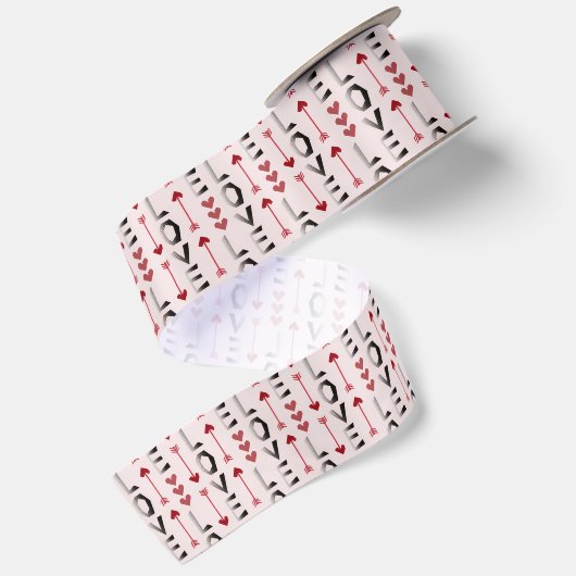 Pijl, Hart & Liefde Romantisch Design Lint (Achterkant)