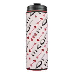 Pijl, Hart & Liefde Romantisch Ontwerp Thermosbeker