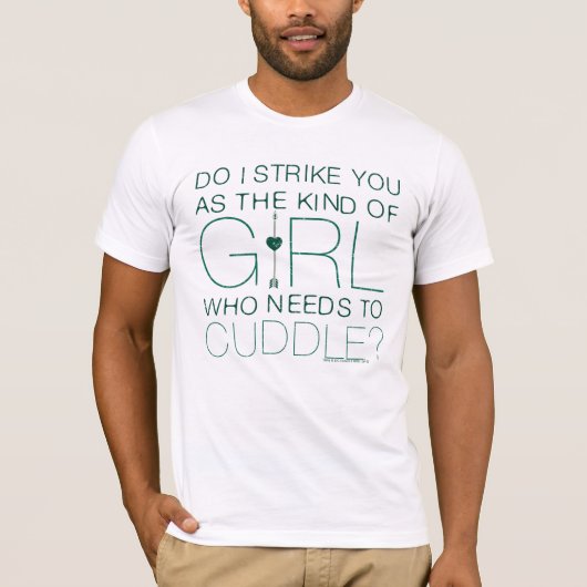 Pijl | Het soort meisje dat moet kussen? T-shirt (Voorkant)