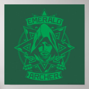 Pijl   Illustratie Emerald Archer Poster