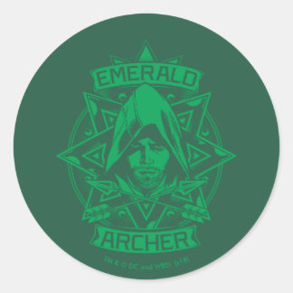 Pijl | Illustratie Emerald Archer Ronde Sticker
