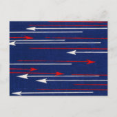 Pijl Japans houtsnede textiel Briefkaart (Voorkant)