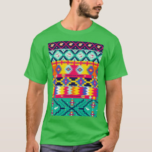 pijl met standaard aztec-patroonvogels t-shirt