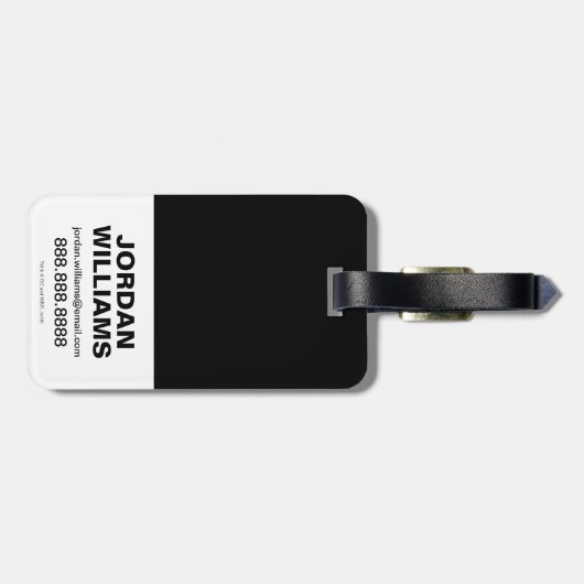 Pijl | Pijlen door het hart Bagagelabel (Achterkant horizontaal)