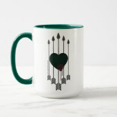 Pijl | Pijlen door het hart Mok (Links)