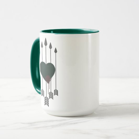 Pijl | Pijlen door het hart Mok (Voorkant links)