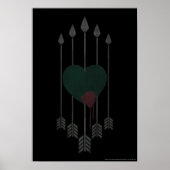 Pijl | Pijlen door het hart Poster (Voorkant)