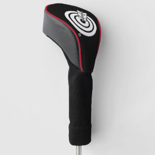 Pijl raakt een rond doel Golf Head Covers
