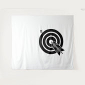 Pijl raakte een ronde doel Tapestries Wandkleed (Voorkant (horizontaal))