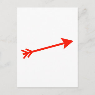 Pijl Rood 15deg Het MUSEUM Zazzle Gifts Briefkaart