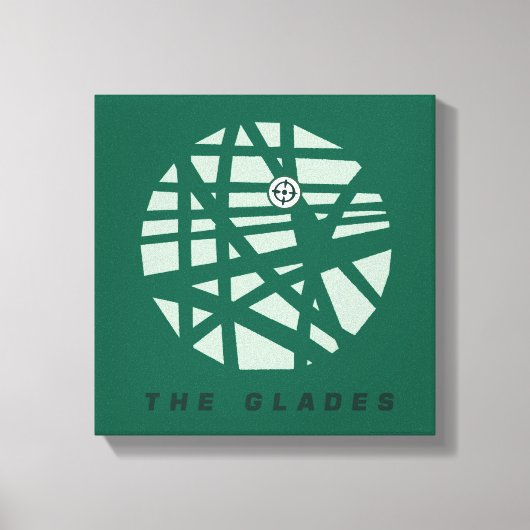 Pijl | Stadskaart Glades Canvas Afdruk (Voorkant)