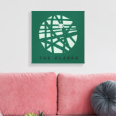 Pijl | Stadskaart Glades Canvas Afdruk (Insitu (Woonkamer))