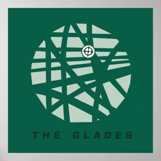 Pijl | Stadskaart Glades Poster (Voorkant)