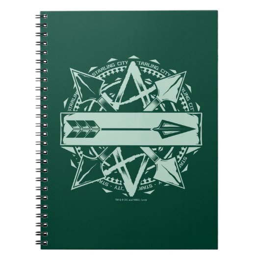 Pijl | Starling City Arrow-badge Notitieboek (Voorkant)