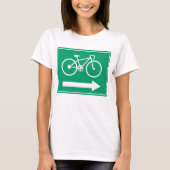Pijl-T-shirt met draaiende richting T-shirt (Voorkant)