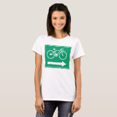 Pijl-T-shirt met draaiende richting T-shirt (Voorkant volledig)