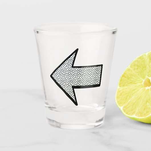 Pijl, Teken, Symbool, Royalty-vrije vectorafbeeldi Shot Glas (Voorkant)