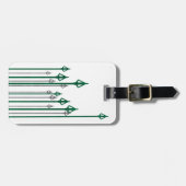 Pijl | Verticale pijlen Grafisch Bagagelabel (Voorkant horizontaal)