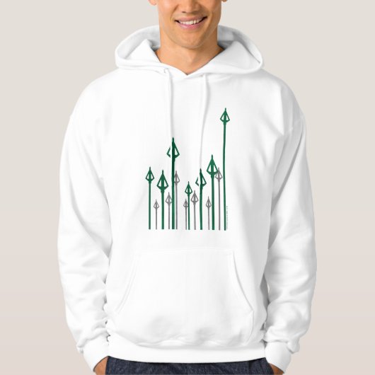Pijl | Verticale pijlen Grafisch Hoodie (Voorkant)