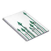 Pijl | Verticale pijlen Grafisch Notitieboek (Rechterzijde)