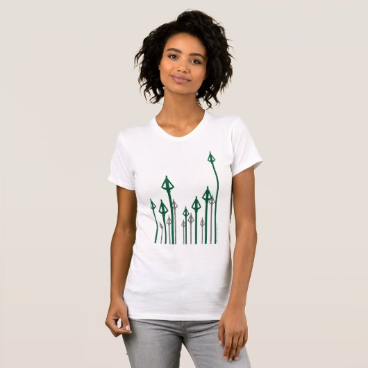 Pijl | Verticale pijlen Grafisch T-shirt (Voorkant volledig)