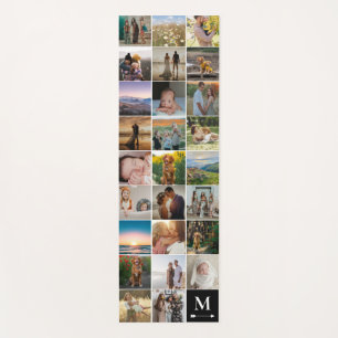 Pijl Zwart Monogram 26 Vierkante Fotocollage Yogamat