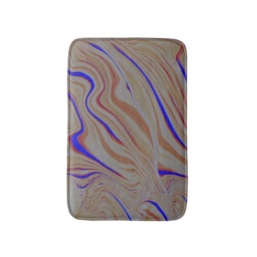 Pijlblauwe rimpels tussen lagen cement verbrand badmat (Voorkant Verticaal)