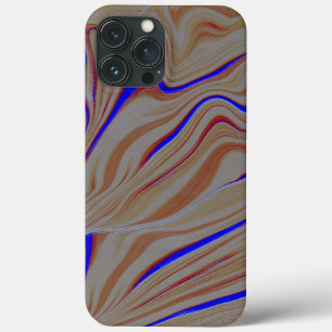Pijlblauwe rimpels tussen lagen cement verbrand iPhone 13 pro max hoesje