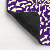 Pijlen - crème op diep Paars 330066 Muismat (Hoek)