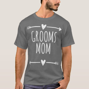 Pijlen Hartjes Grappige Bruidegom Moeder  T-shirt
