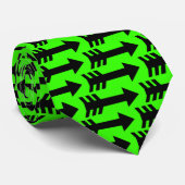 Pijlen - Heldergroen Stropdas (Opgerold)