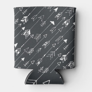 Pijlen in duisternis: met de hand getekend patroon blikjeskoeler