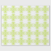 Pijlen in Lime Groen en Wit Cadeaupapier (Vlak)