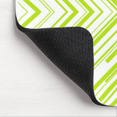 Pijlen in Lime Groen en Wit Muismat (Hoek)