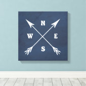 Pijlen samenvoegen canvas afdruk (Insitu (Houten vloer))