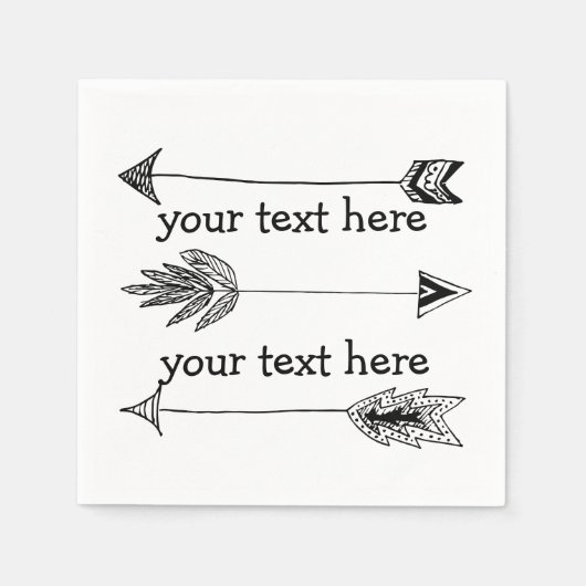 Pijlen Servet (Voorkant)