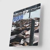 Pijler 39 Zeeleeuwen in San Francisco Vierkante Klok (Hoek)