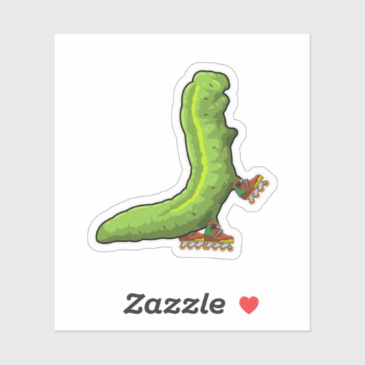 Pijler als gealigneerde skater met gealigneerde sc sticker (Vel)