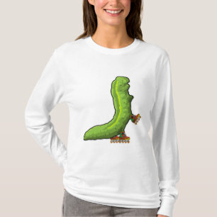 Pijler als gealigneerde skater met gealigneerde sc t-shirt