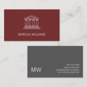 Pijler Bouw Icoon | Professioneel Visitekaartje (Voorkant / Achterkant)