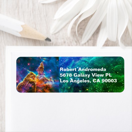 Pijler en snijdsels in de Carina Nebula & Stars, Z Etiket (Insitu)