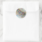 pijler ronde sticker (Tas)