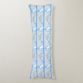 Pijler van dolfijn en walvislichaam lichaamskussen (Voorkant Verticaal)