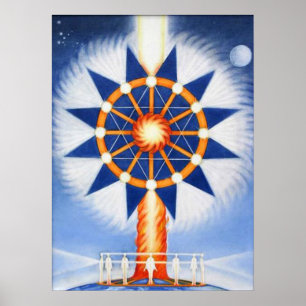 Pijler van vuur en Spirituele wil Poster