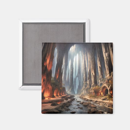 Pijlers en mensen magneet (Voorkant / Achterkant)