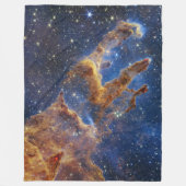 Pijlers van Creatie Eagle Nebula Webb Telescoop Fleece Deken (Voorkant)