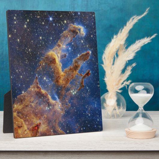 Pijlers van Creatie Eagle Nebula Webb Telescoop Fotoplaat (Zijkant)