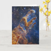 Pijlers van Creatie Eagle Nebula Webb Telescoop Kaart (Gele Bloem)